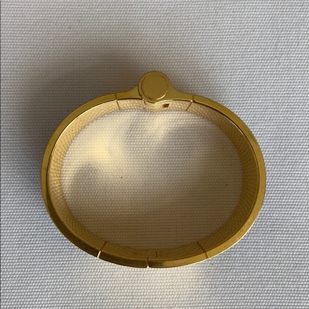 Hermes Enamel Hinged Black & Gold Bracelet - Picture 3 of 4